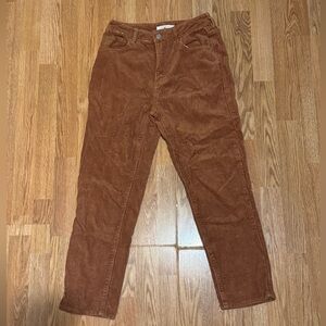 PacSun women’s camel corduroy mom jean